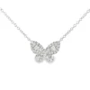 Baguette Diamond Butterfly Pendant