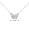 Baguette Diamond Butterfly Pendant - Image 4