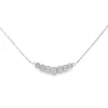 Seven Stone Diamond Halo Pendant