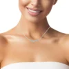 Seven Stone Diamond Halo Pendant - Image 3