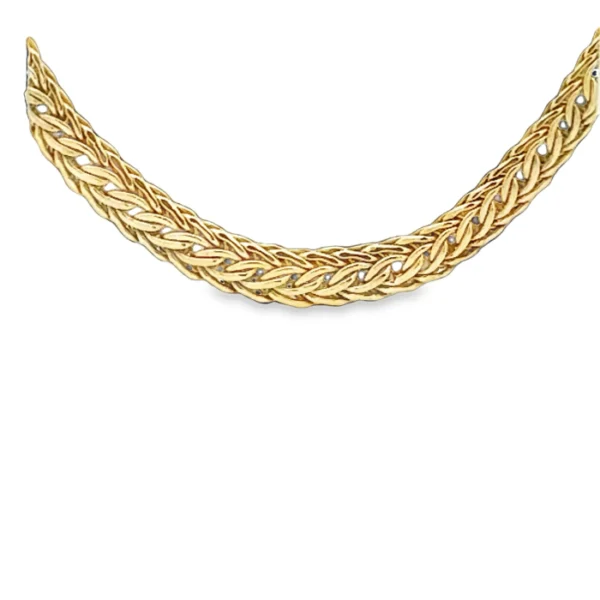 Long Linked 14k Yellow Gold Paperclip Necklace - Image 2