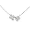 Two Diamond Station Pendant