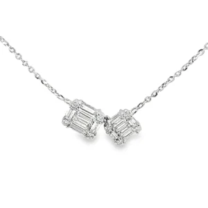 Two Diamond Station Pendant