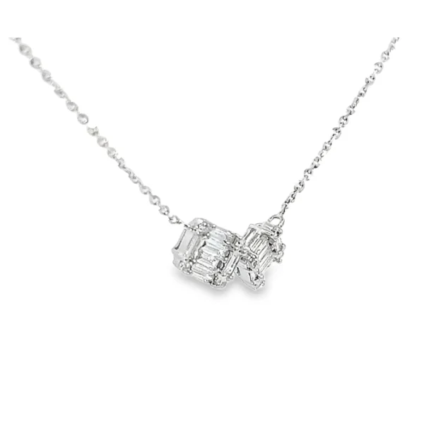Two Diamond Station Pendant - Image 2