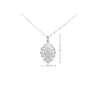 18k White Gold Fancy Diamond Pendant - Image 3